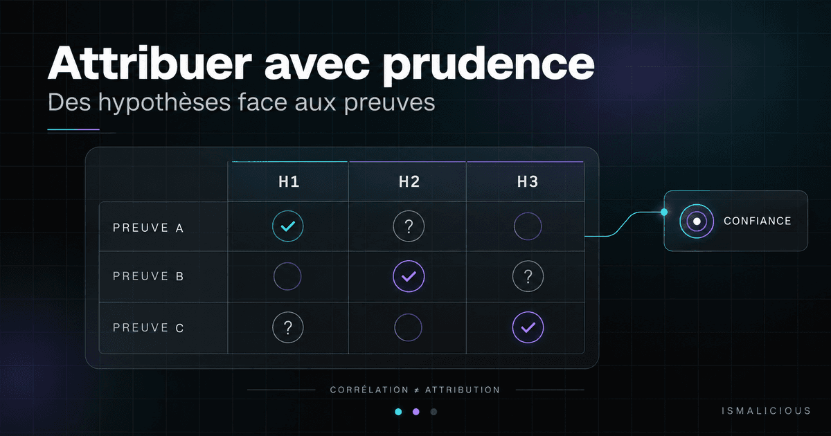Attribution cyber : preuves, confiance et hypothèses concurrentes