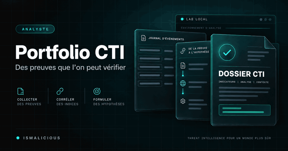 Cover Image for Portfolio analyste CTI : construire un laboratoire hors ligne