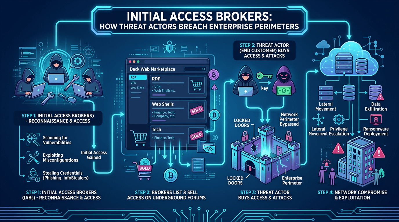 Cover Image for Initial Access Brokers: How Threat Actors Breach Enterprise Perimeters in 2026