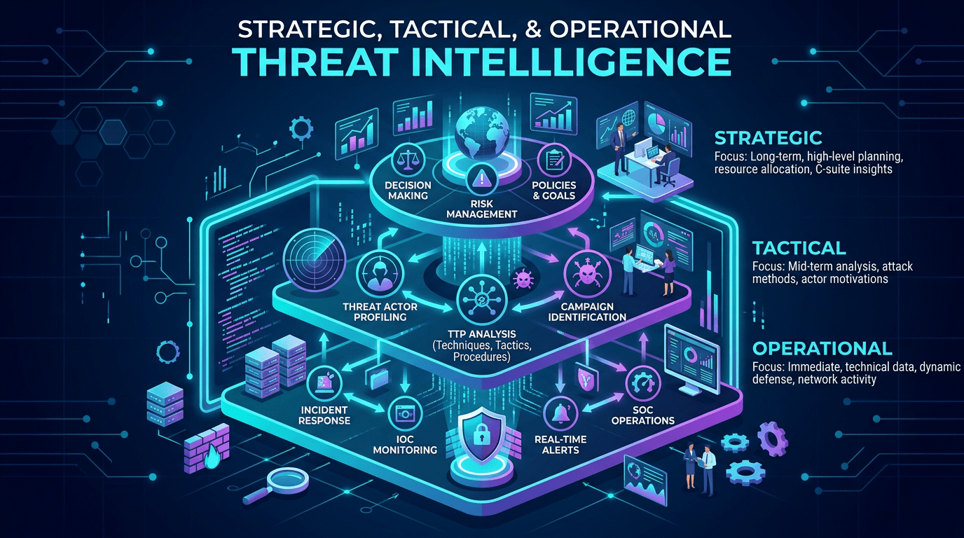 Cover Image for Strategic, Tactical, and Operational Threat Intelligence: Frameworks for Modern Security Programs